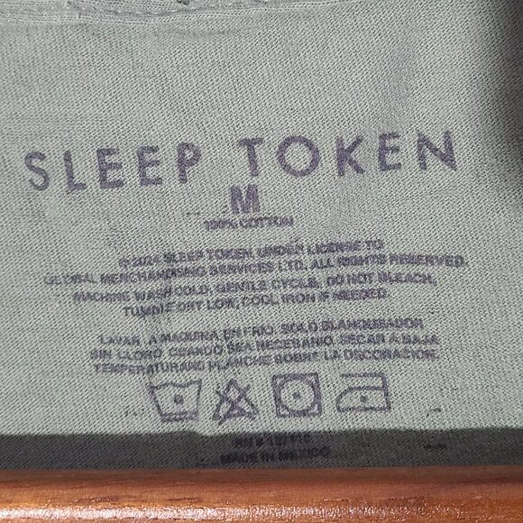 Sleep Token "Chokehold" Green Medium T-Shirt - Picture 3 of 4